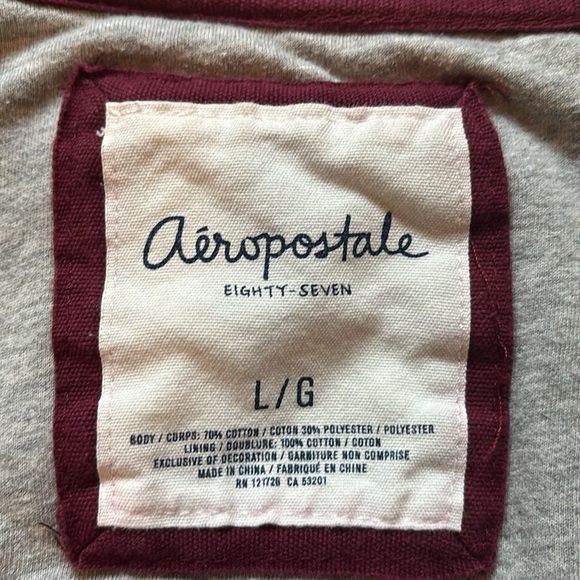 Aeropostale Eighty-Seven Varsity Jacket, Size L/G - Picture 4 of 13